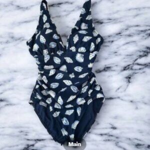 ELLEN TRACY SEASHELLS Bathing suit NWT SZ  8